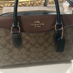 Coach Darcie Carryall in Block Signature Canvas